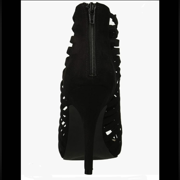 *NEW* Fergalicious Tinker Pump - Black Strappy Stilletto, Sz. 5 - Picture 5 of 6